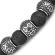 Черный плетеный браслет Шамбала из лавы Everiot Select LNS-2080