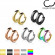 Серьги кольца из ювелирной стали золотистые TATIC SE2002-RD