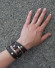 Кожаный браслет-намотка Scappa A-107 черный и коричневый