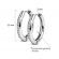 Титановые серьги-кольца Everiot TE-TG-1065 с фианитами