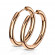 Серьги-кольца TATIC SE3065R стальные с покрытием цвета розового золота