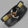 Кожаный браслет Scappa D-334 черно-коричневый с якорем