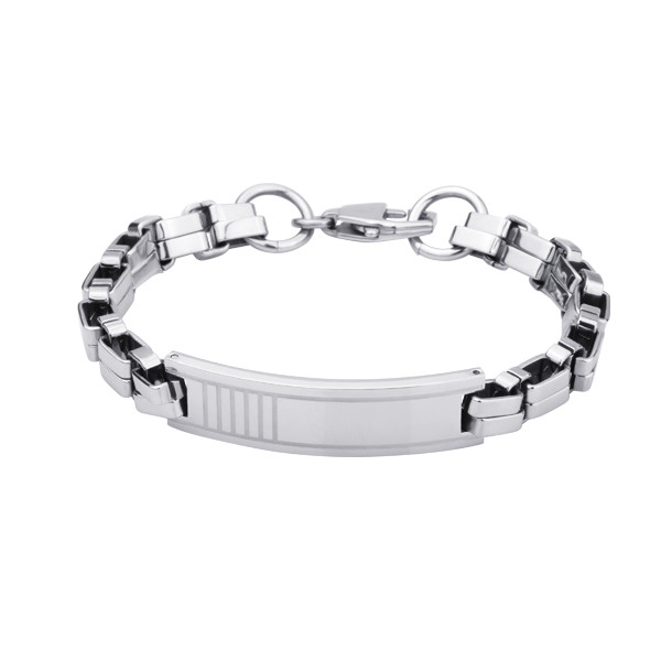 Мужской Серебряный Браслет С Гравировкой Купить