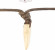 Мужской кожаный шнурок на шею с подвеской "Клык" Local League CS-LNM21WHITE