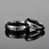 Черное кольцо из керамики Everiot RCM-0003, граненое, парное