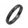 Черное кольцо из керамики Everiot RCM-0003, граненое, парное
