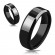 Черное кольцо STEELS RSS-4514 из нержавеющей стали, глянцевое