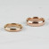 Кольцо Tisten из титан-вольфрама (тистена) R-TS-003 обручальное с IP-покрытием цвета розового золота