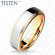 Кольцо из титан-вольфрама (тистена) Tisten R-TS-007 обручальное с покрытием цвета розового золота