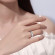 Классическое обручальное кольцо из карбида вольфрама Lonti R-TU05 с фианитом