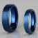 Кольцо из карбида вольфрама Lonti --R-TG-0023 синее матовое