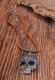 Кулон на кожаном шнурке Everiot NLP-DL-2092 с черепом