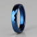 Синее кольцо из вольфрама Lonti R-TU-011B с ромбовидными гранями